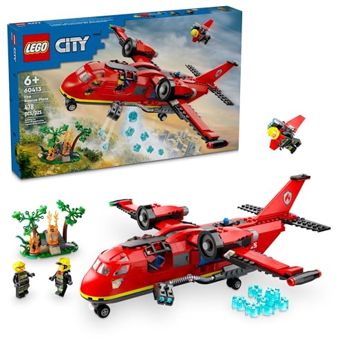 LEGO City Fire Rescue Plane Building Toy