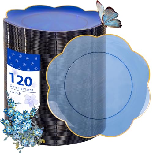 120 Count Heavy Duty Disposable Dessert Plates