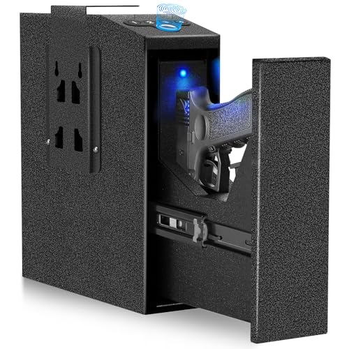 Biometric Pistol Safe with Auto Sliding Door Access