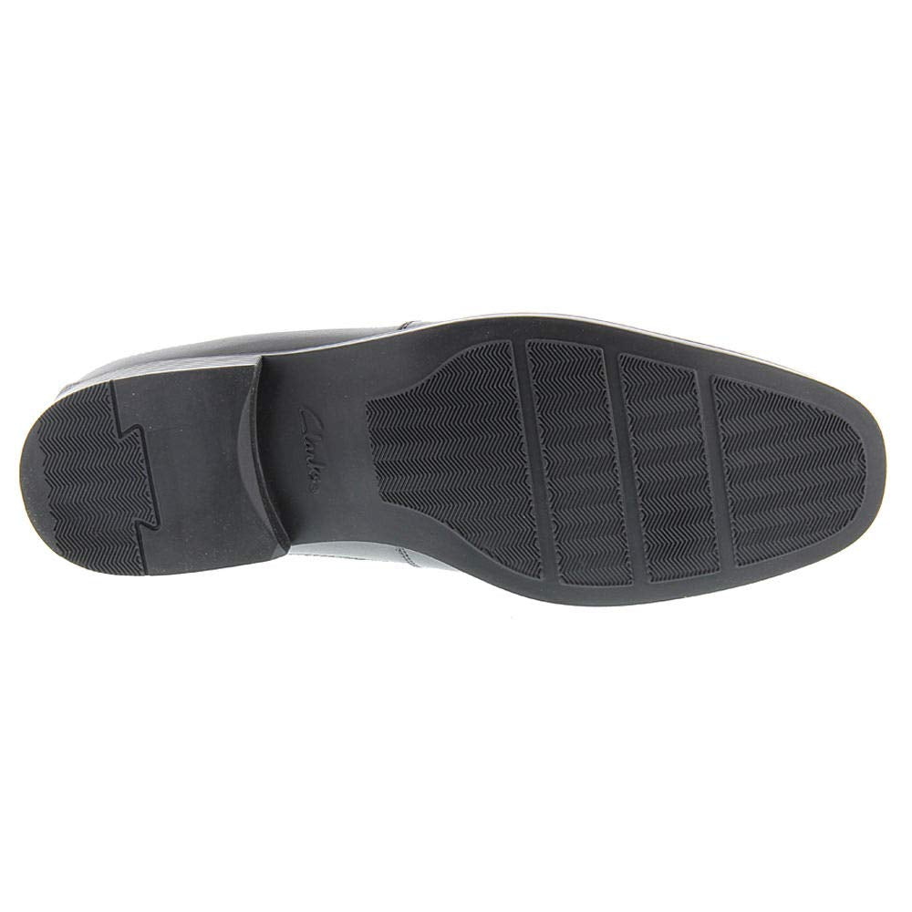Clarks Men's Tilden Free Loafer, Black Leather, 10