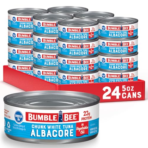 24 Pack Bumble Bee Albacore Tuna in Oil Cans