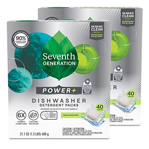 80 Count Seventh Generation Dishwasher Detergent Pods