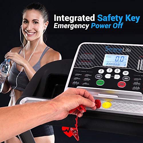 SereneLife Folding Treadmill for Home Fitness