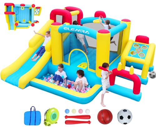 7 in 1 Inflatable Bounce House with Slide