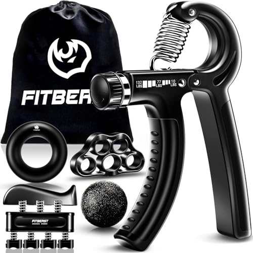 5 Pack Adjustable Hand Grip Strengthener Kit