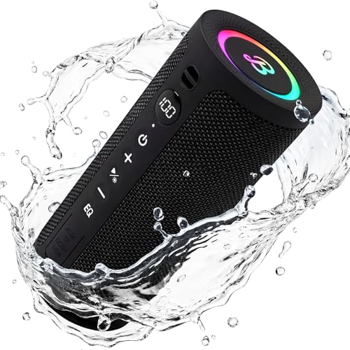 BassBloom 20W Waterproof Bluetooth Speaker with RGB Lights