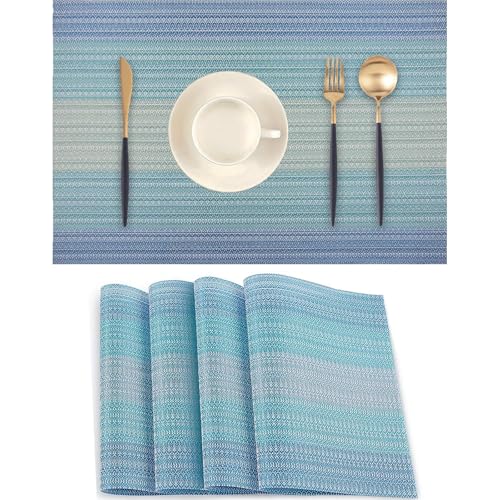 4 Pack Heat Resistant Non-Slip PVC Placemats