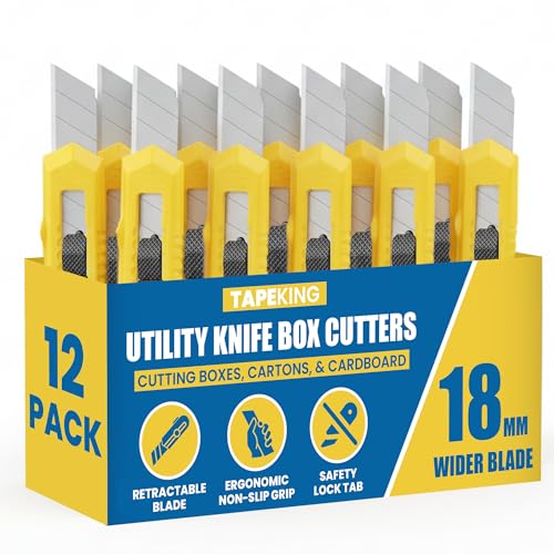 12 Pack Utility Box Cutter Knife Set