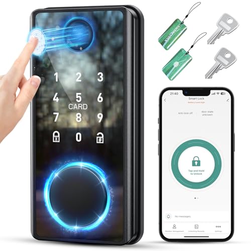 Keyless Fingerprint Keypad Smart Deadbolt Lock