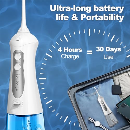 Cordless Water Flosser for Travel and Shower