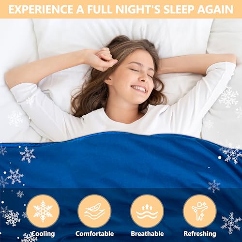Cooling Lightweight Throw Blanket for Hot Sleepers