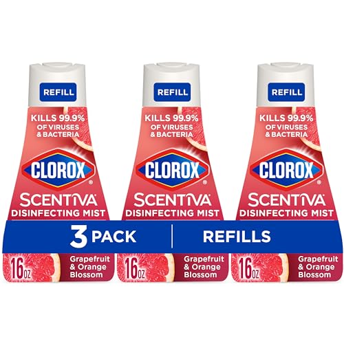 3 Pack Clorox Scentiva Disinfecting Mist Refill 16oz