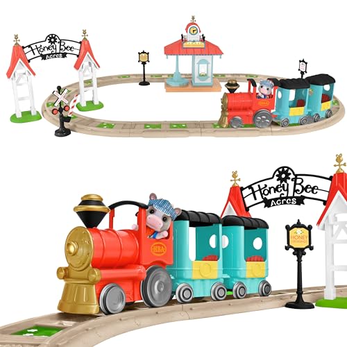 19 Piece Honey Bee Acres Train Station Playset