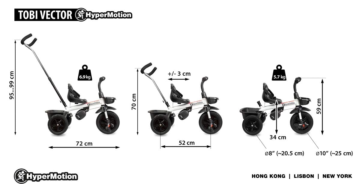 Hypermotion Toddler Tricycle with Adjustable Handle