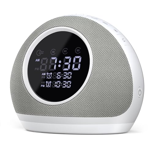 White Noise Sound Machine Alarm Clock with 27 Soothing Sounds