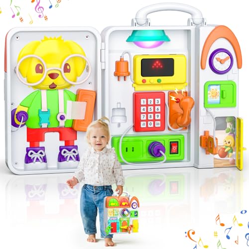 Montessori Musical Bilingual Busy Board Toy