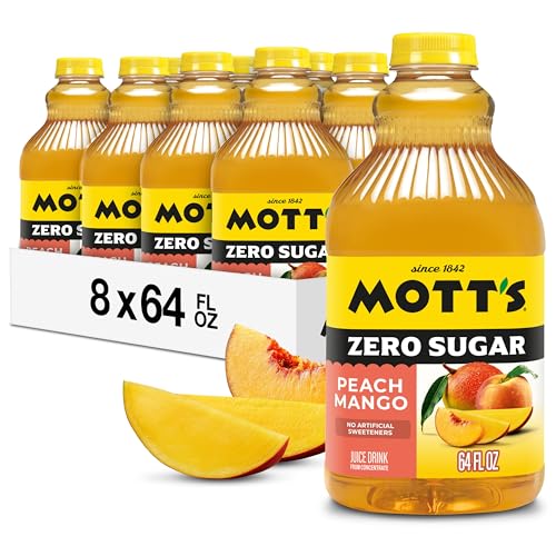 8 Pack Mott's Zero Sugar Peach Mango Juice Drink (OK)