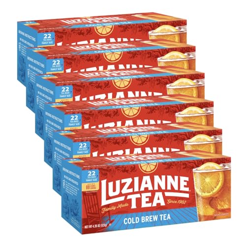 132 Count Luzianne Unsweetened Cold Brew Iced Tea Bags (OU)