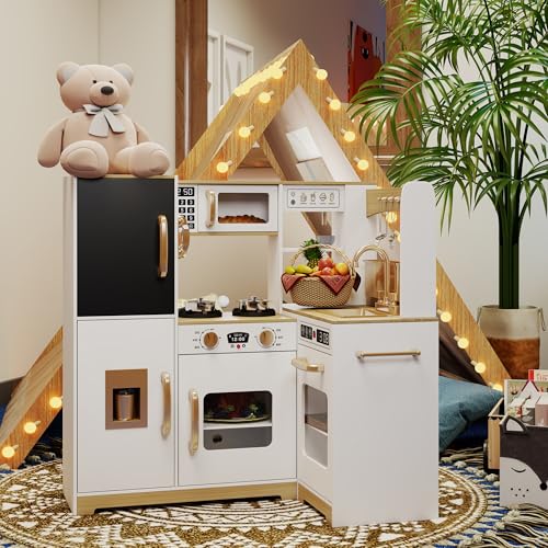 Kids Corner Play Kitchen Set with Lights