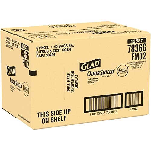 40 Count Glad ForceFlex Kitchen Trash Bags