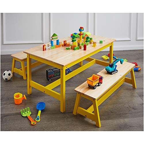Kids Table and Bench Set by Amazon Basics