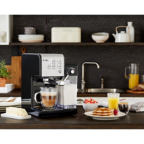 Mr. Coffee Programmable Espresso Machine with Frother