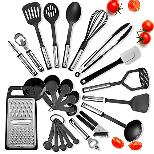 24 Piece Heat Resistant Nylon Kitchen Utensil Set