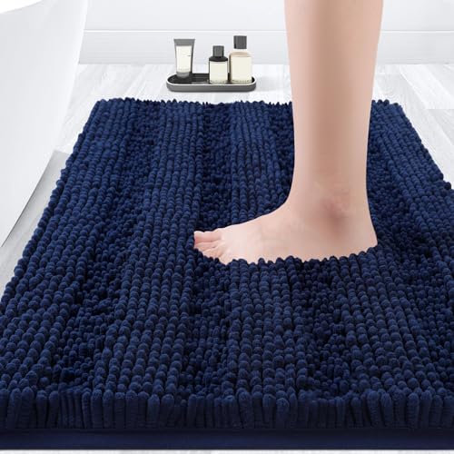 ACCUMTEK Ultra Soft Non Slip Chenille Bath Rug