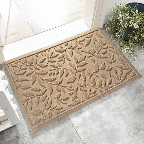 Outdoor Indoor Doormat Heavy Duty Absorbent Entry Mat 17x30