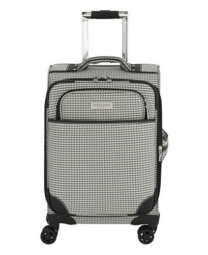 LONDON FOG 20-Inch Expandable Spinner Carry-On Suitcase