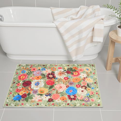 Small Entryway Rug Non Slip Bath Mat 24x17