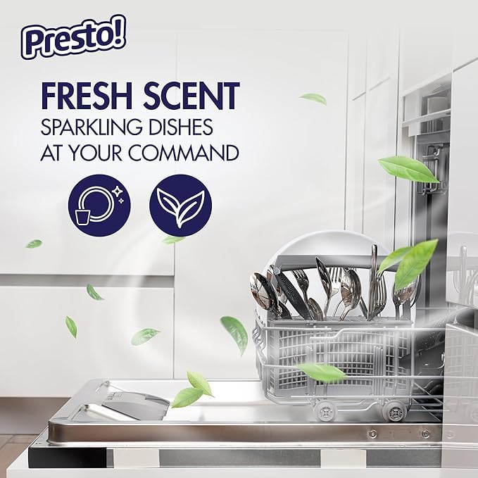 70 Count Presto! Dishwasher Pacs with Fresh Scent