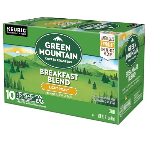 60 Count Green Mountain Coffee Breakfast Blend K-Cups
