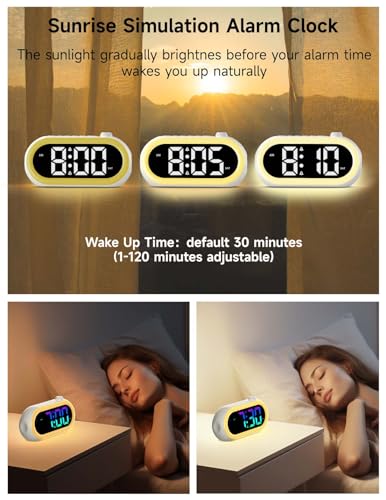 Digital Alarm Clock with Wake Up Light
