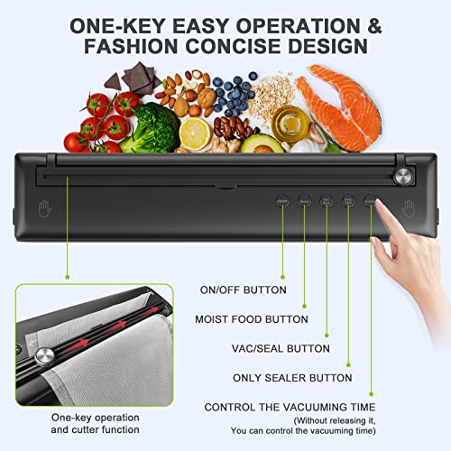 5-in-1 Vacuum Sealer with 15 Bags and Hose