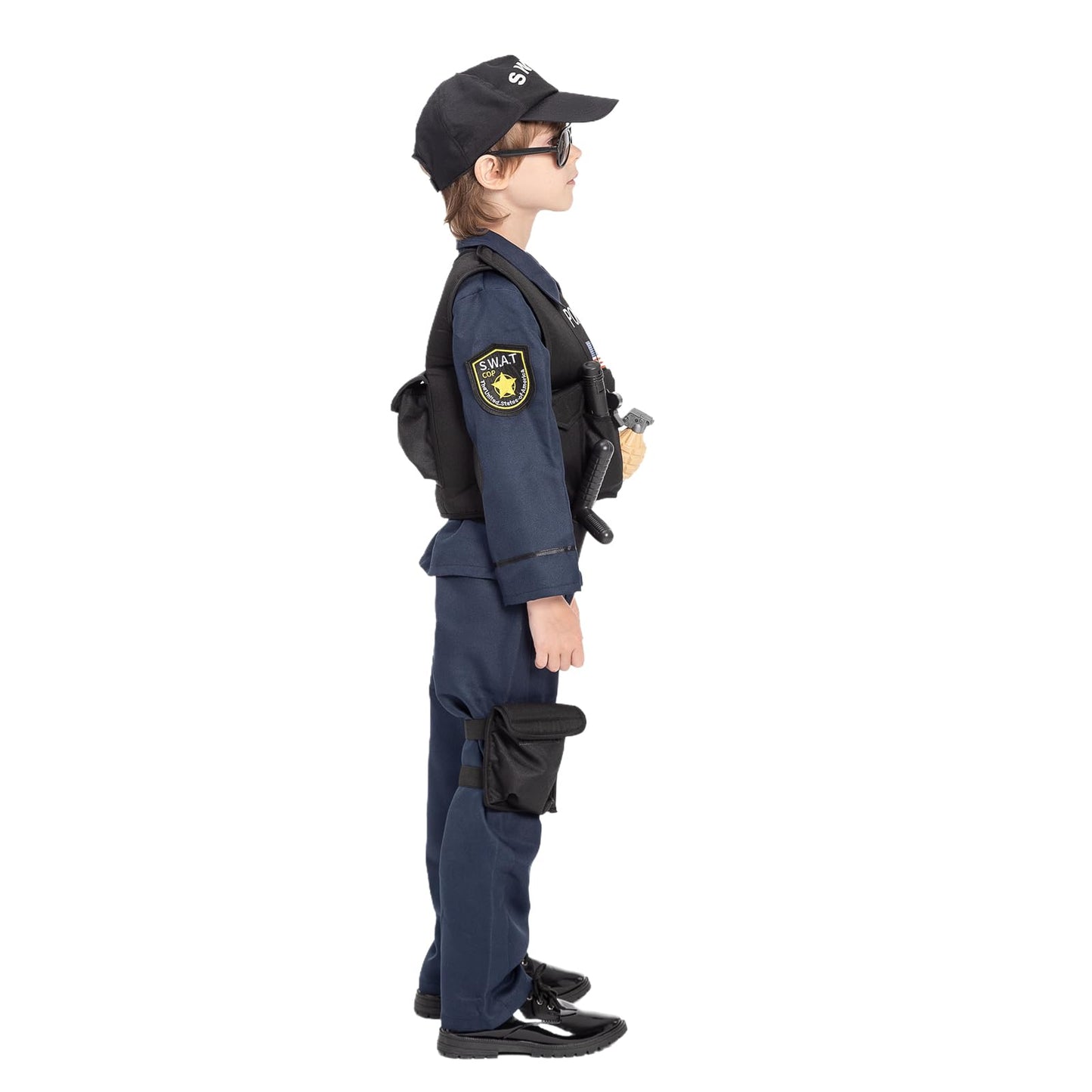 Kids SWAT Police Costume Role Play Set