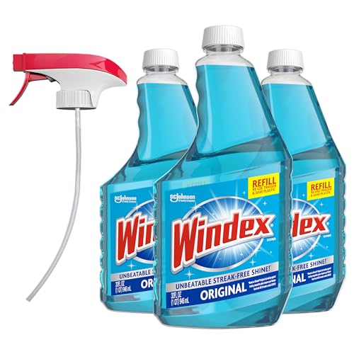 Windex Original Blue Glass Cleaner Spray Pack of 3