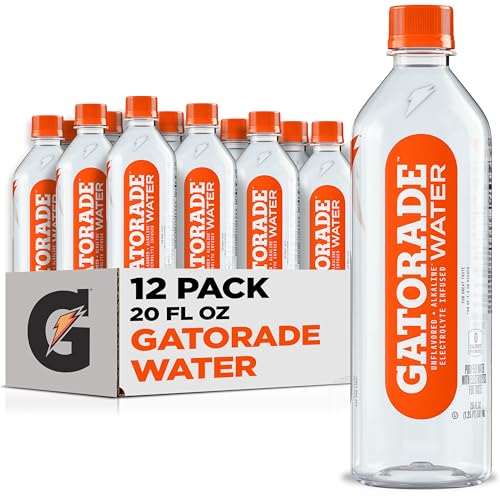 12 Pack Gatorade Electrolyte Alkaline Water 20 fl oz