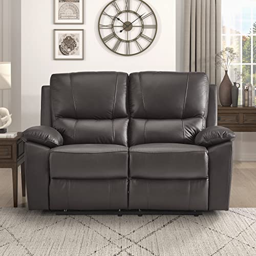 Double Reclining Manual Wall Hugger Loveseat 2 Seater Couch