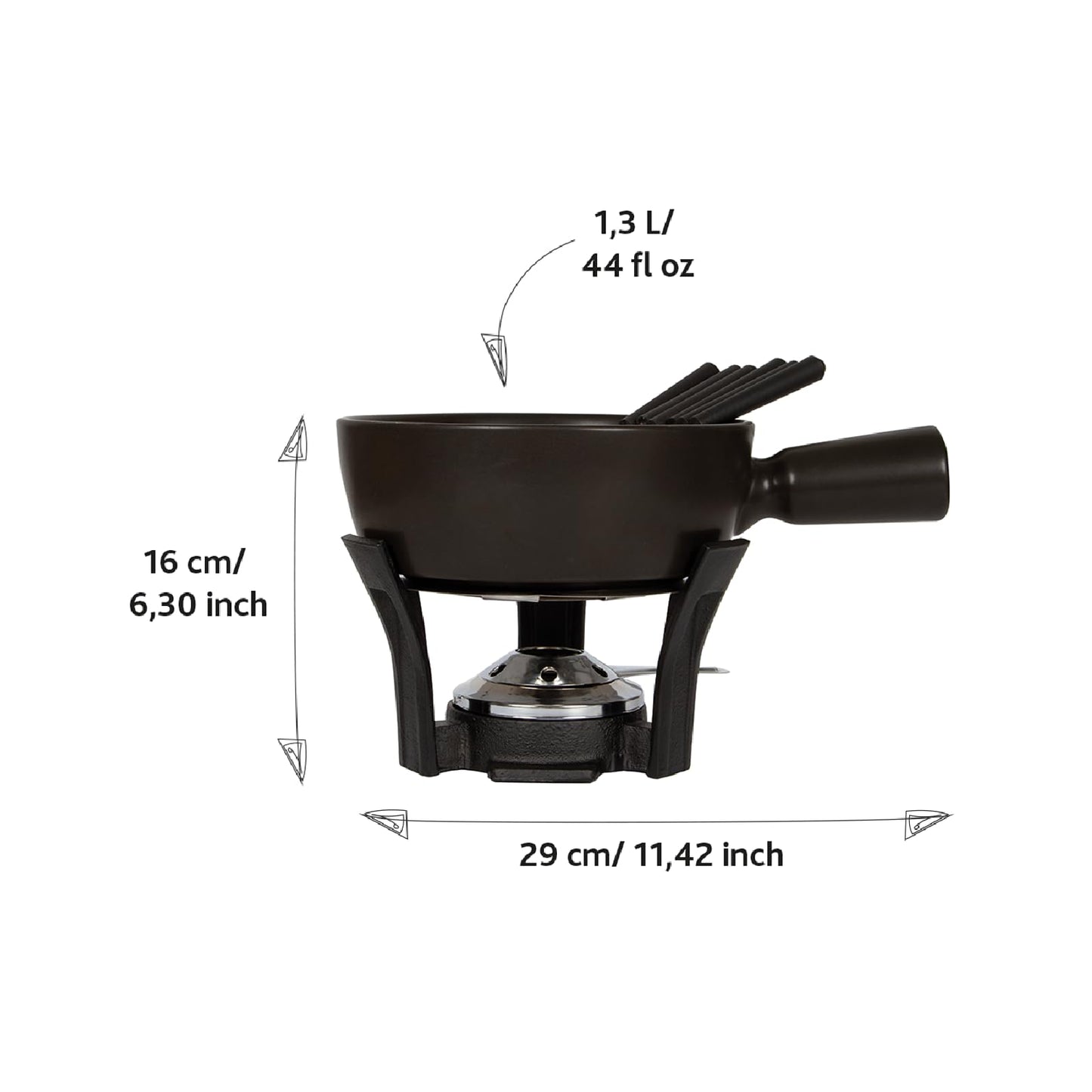 BOSKA Cheese Fondue Set for 4 Persons