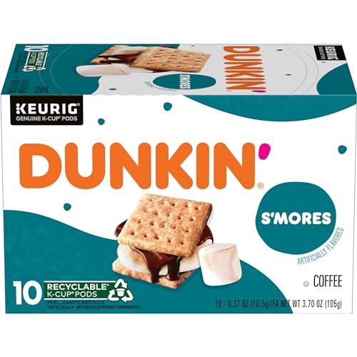 60 Count Dunkin’ S’mores Coffee K-Cup Pods Medium Roast