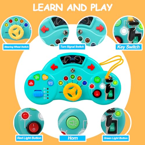 Montessori Busy Board for Toddlers with Lights