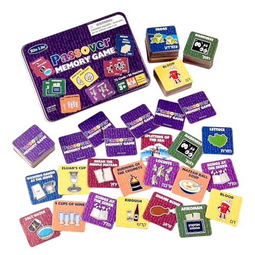 Passover Memory Matching Card Game in Collectible Tin