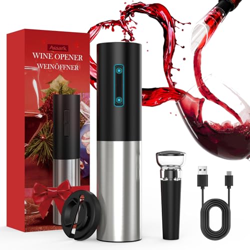 Electric Wine Opener Set with Foil Cutter Accessories