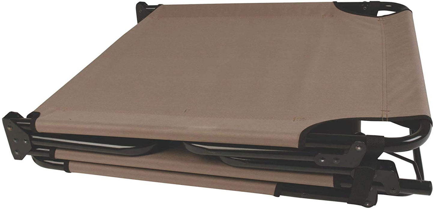 Coleman Converta Outdoor Folding Cot, Strong Steel Frame Supports Campers up to 6ft 2in or 225lbs, 4 Back & 2 Foot Positions Folds Compactly to Fit in Trunk