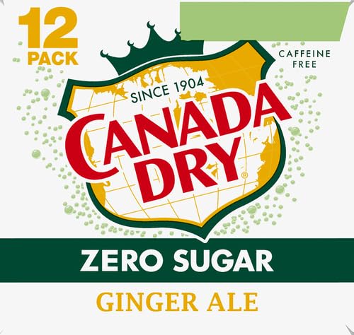 12 Pack Canada Dry Zero Sugar Ginger Ale