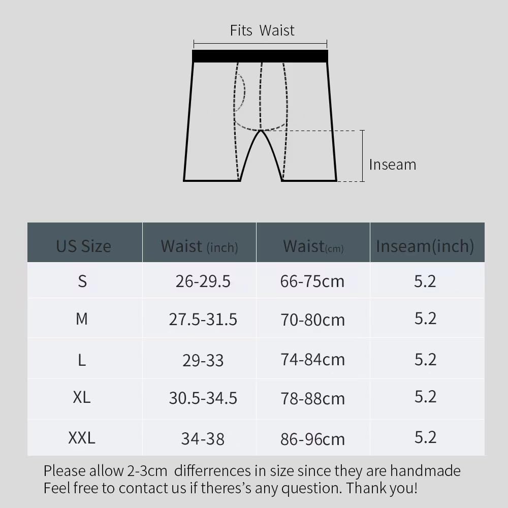 DAVID&DENISE Men's Underwear Soft No-Ride Up Moisture-Wicking Cotton Boxer Briefs Fly Front with Pouch For Men Black 5 Pack Black Size:L