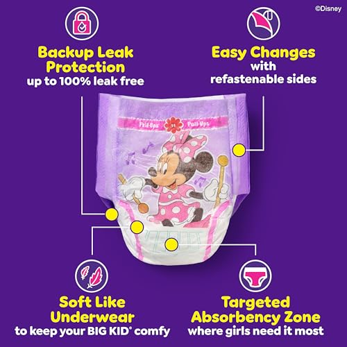 56 Count Pull-Ups Girls' Potty Training Pants, Size 4T-5T
