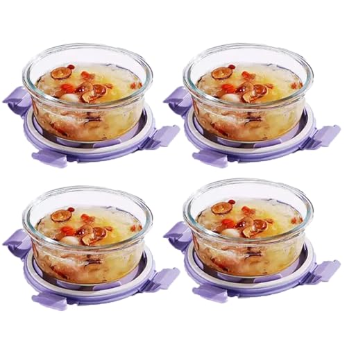 Small Glass Food Storage Containers With Lids 1.5 Cup