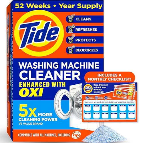 12 Month Tide Washing Machine Cleaner Tablets